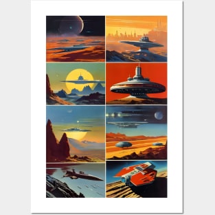 Soviet space age collage Posters and Art